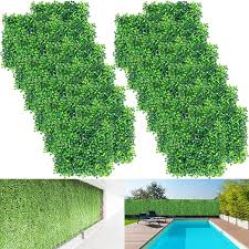 Our boxwood hedge panels present a versatile way of fencing an area, controlling crowds or simply livening up a backdrop. Buy Vevor 24pcs 10x10 Artificial Boxwood Panels Boxwood Hedge Wall Panels Artificial Grass Backdrop Wall 1 6 Privacy Hedge Screen Uv Protected For Outdoor Indoor Garden Fence Backyard Online In Indonesia B08gxfz5qj