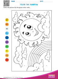 Color The Rainbow Math Coloring Coloring Worksheets For Kindergarten Preschool Colors