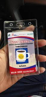 Ntsp level 1 for new workers and ntsp level 2 for renewal. Niosh Tenaga Safety Passport Apibumi Constructions Facebook