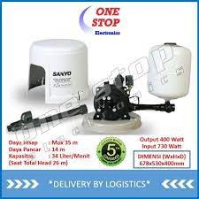 Sanyo pdwh200b dibuat khusus untuk rumah dengan daya listrik minimal 200 w. Jual Garansi Resmi Sanyo Pdh 405jp Pompa Air Jet Pump Sumur Dalam Otomatis Pdh405jp Pd H405jp Terbaru Juni 2021 Blibli
