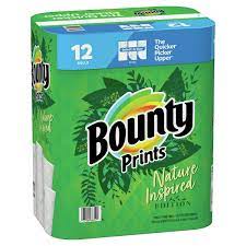 Bounty Prints Select A Size Paper Towels 2 Ply 128 Sheets 12 Count Costco