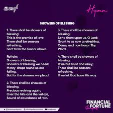 New album carnival 🎪out now: David Oyedepo Ministries International Hymn Showers Of Blessing 1 There Shall Be Showers Of Blessing This Is The Promise Of Love There Shall Be Seasons Refreshing Sent From The Savior Above