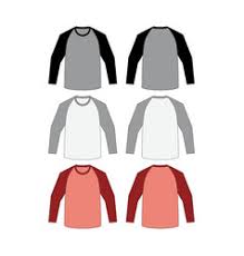 Kaos raglan adalah kaos yang memiliki potongan diagonal warna berbeda pada bagian lengan. Raglan Vector Images Over 2 400