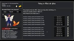 It is ruled by gods. Idle Monthly 2 Idling To Rule The Gods 1 Trevigintillion Power Youtube