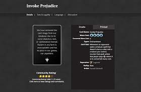 Maybe you would like to learn more about one of these? Wizards Bans 7 Cards With Racist Depictions Including Invoke Prejudice Hipsters Of The Coast