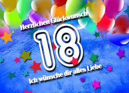 Glückwünsche Zum 18 Geburtstag