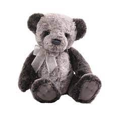 Gund Is Proud To Present Pierre A Twist On The Classic Panda Bear Format Designed Around Muted Greys Panda Teddy Bear Teddy Bear Stuffed Animal Bear Plush Toy