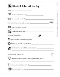 Student Interest Survey Grades K 5 By Scholastic In 2020 Interest Survey Student Interest Survey Student Survey