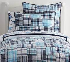 Pottery barn kids madras twin quilt bedding set 5pcs. Madras Quilt Full Queen Aqua Bed Linens Luxury Contemporary Bed Linen Bed Linen Design