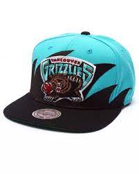 Vancouver Grizzlies Shark Tooth Snapback Cap By Mitchell Ness Hats For Men Snapback Cap