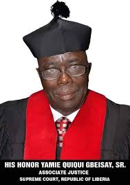 PRESIDENT BOAKAI NOMINATES ASSOCIATE JUSTICE YAMIE QUIQUI GBEISAY AS CHIEF  JUSTICE OF THE SUPREME COURT Monrovia– President Joseph Nyuma Boakai, Sr.  has nominated Associate Justice Yamie Quiqui Gbeisay as Chief Justice of