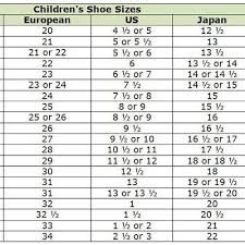 Kid Shoe Size Conversion Mexico To Usa Kids