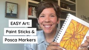 Art Journaling Tutorial with Posca Markers & Paint Sticks