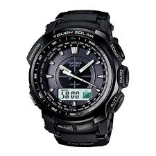 Casio Pro Trek Original Analog Digital Triple Sensor Tough Solar Watch Prg 510 1 Casio Protrek Uhren Herren Manner Uhren
