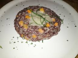 Risotto Rosso Con Crema Di Topinambur E Lamelle Di Zucca Ricetta Gourmet