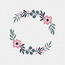 Check out our floral wreath embroidery pattern selection for the very best in unique or custom, handmade pieces from our kits & how to shops. Floral Wreath Cross Stitch Pattern Pdf Flower Cross Stitch Etsy Kreuzstich