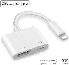 Lightning To Hdmi Adapter Lightning Digital Av Adapter 1080p With Lightning Charging Port For Select Iphone Ipad And Ipod Models And Hdtv Monitor Projector White Mobile Phones Tablets Others On Carousell