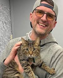 This is the face of a father and a husband who “doesn't think I'm ready for  another cat right now”. It's still heartbreaking to think of not having our  Marco and Carly