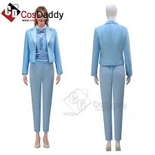 Dumb and Dumber Harry Dunne Blue Suit Cosplay Costume Halloween Outfit For  Women