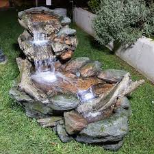 Find the perfect patio furniture & backyard decor at hayneedle, where you can buy. Millwood Pines Alpine Fiberglass 3 Tier Rainforest Rock Water Fountain With Light Reviews Wayfair