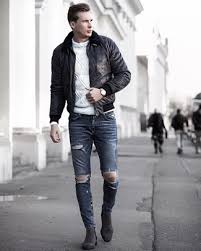 Chelsea boots can be a wardrobe staple for both men and women. Grey Chelsea Boots With Skinny Jeans Winter Outfits For Men 2 Ideas Outfits Lookastic
