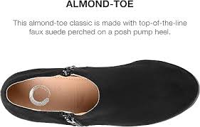 Amazon.com: Journee Collection Botines de tacón con cremallera interior  para mujer Sanzi Comfort