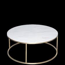 Vor dem sofa oder der wohnlandschaft hat der couchtisch alisma (dm x h ca.: Moderner Runder Couchtisch Mit Marmorfinish Weiss Gold