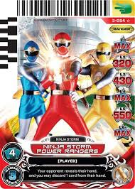 The power rangers collectible card game is an american trading card game created by bandai based upon disney 's power rangers franchise. Ninja Storm Power Ranger Trading Card Power Rangers Ranger Power Rangers Ninja Storm