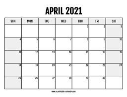 Free april 2021 calendars printable template: April 2021 Calendars Printable Calendar 2021