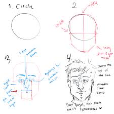 In the middle, draw another. Tips On How To Draw Realistic Faces Pls Art Comics Tapas Forum