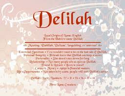 Delilah Names With Meaning Tyler Name Name Quotes