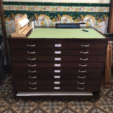 Custom Built Flat File Workstation For Green Olive Arts Artists In Residence In Tetouan Morocco Studio Custom Build Olive Green
