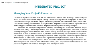Solved Manage Project Resources Develop A Resource Loadin