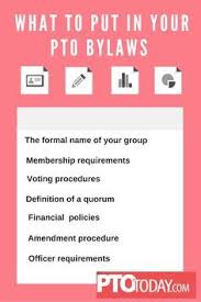 How To Write Pto Bylaws Pto Today Pto Today Pto Board Pto