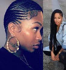 One Sided Cornrows Natural Hair Styles Hair Cornrow Hairstyles
