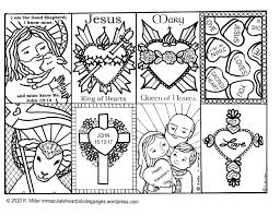 Click and save coloring pages. Eight More Valentine S To Color Immaculate Heart Coloring Pages