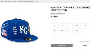 New Era S Kansas City Royals Hat Omits 816 Area Code