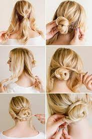 Einfache Steckfrisuren Fur Schulterlanges Haar Hochsteckfrisur Dutt Frisur Anleitung Hochsteckfrisuren Mittellang