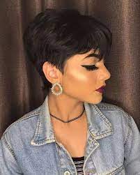 Short Human Hairwig Women Short Wig Glueless Wig No Lacefront Wig In 2021 Short Hair Trends Short Hair Undercut Hair Styles