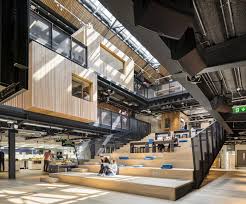 Airbnb Offices Dublin Office Snapshots Atrium Design Architecture Warehouse Design