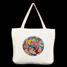 Make your own personalised tote bag with a strong, double stitched gusset. Artjamila Fish Mosaic Series 18 Canvas Tote Bags Tote Bags Photobook Malaysia
