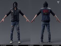 Artstation Watch Dogs 2 Trailer Character Cloth Textures Bartlomiej Valery Walendziak In 2020 Watch Dogs Wrench Watch Dogs 2 Dog Pictures