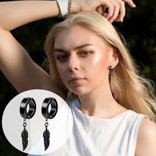 ONESING 12 Pairs Black Magnetic Earrings: Clip On, Hoop & Dangle Designs