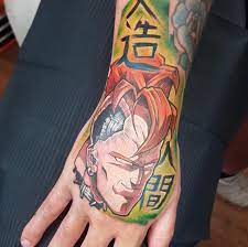 Android 16 From Dbz By The Amazing Simon K Bell In Design 4 Life Liverpool Dragon Ball Tattoo Z Tattoo Android 16