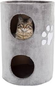 Cat Condo 2 Story Double Hole With Scratching Surface In 2020 Cat Condo Cat Shelter Feral Cat House