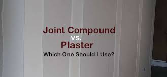 The long edges of the drywall are tapered; Joint Compound Vs Plaster Which One Should I Use