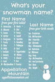 What Did One Snowman Say To The Other Snowman Lost What S Your Snowman Name I M Antarctica Whiteout My Daughter Is Cocoa Mccarrotnose My Favorite Combo Interactive Posts Funny Name Generator Christmas Names