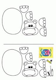 Kirpi Kalibi Hippo Crafts Pattern Activities Creative Arts And Crafts