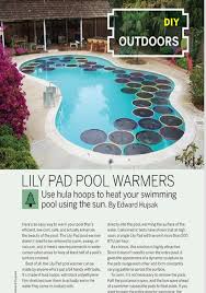 Cut a slit down one side of each of the three pieces. 9 Ways To Craft With Hula Hoops Pool Warmer Pool Landscaping Pool