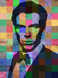 Pierce Brosnan Patchwork Pop Art Portrait Tapestry by Design Turnpike